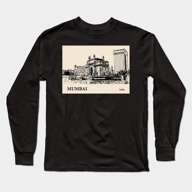 Mumbai - India Long Sleeve T-Shirt by Lakeric